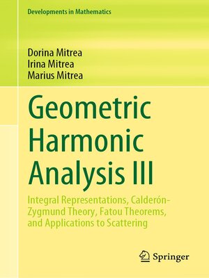 cover image of Geometric Harmonic Analysis III